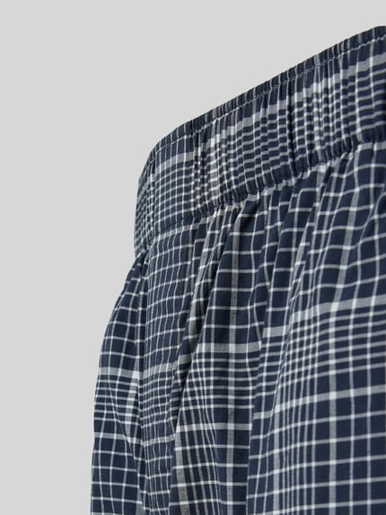 BOSS Regular Fit Pyjama-Hose aus Lyocell-Baumwoll-Mix Modell 'CHRIS' Marine 2