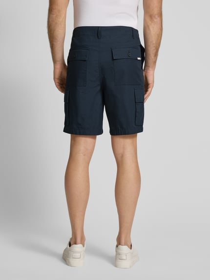 KnowledgeCotton Apparel Bermudas mit französischen Eingrifftaschen Dunkelblau 5