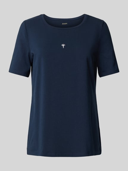 JOOP! COLLECTION Pyjama-Oberteil mit Logo-Stitching Dunkelblau 1