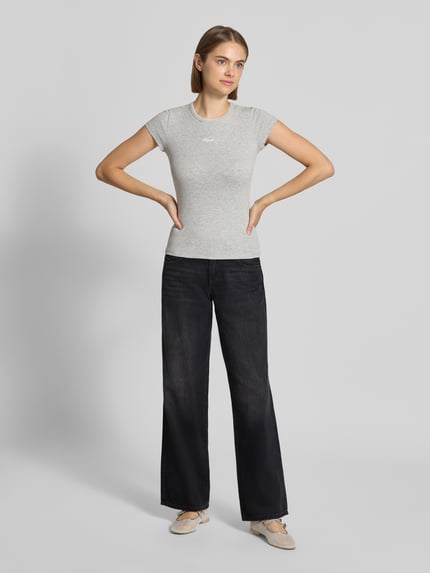 ONLY Wide & Loose Fit Jeans aus reiner Baumwolle Modell 'BRENDA' Black 1
