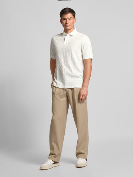 Armani Exchange Koszulka polo z detalami z logo Biały 1