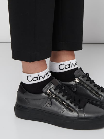 CK Calvin Klein Sneakersokken in set van 2 Zwart - 3