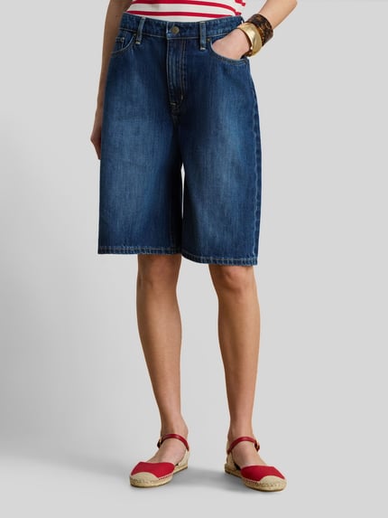 Lauren Ralph Lauren Loose Fit Bermuda aus Denim Jeansblau 4