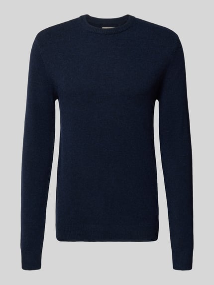 Strickpullover mit gerippten Abschlüssen Modell 'BRANKO' Shop The Look MANNEQUINE
