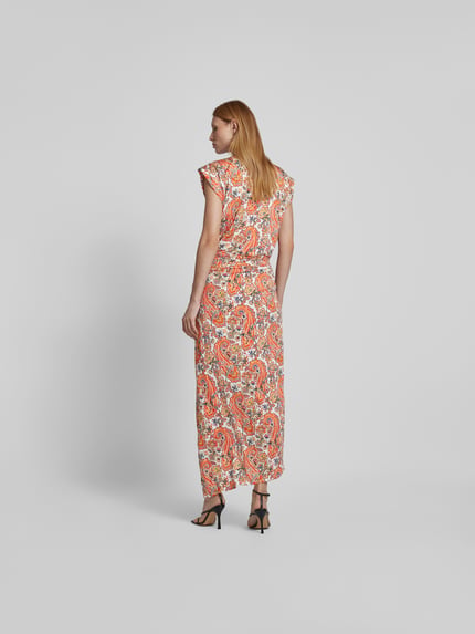 Rabanne Maxi-jurk met ronde hals Oranje - 5
