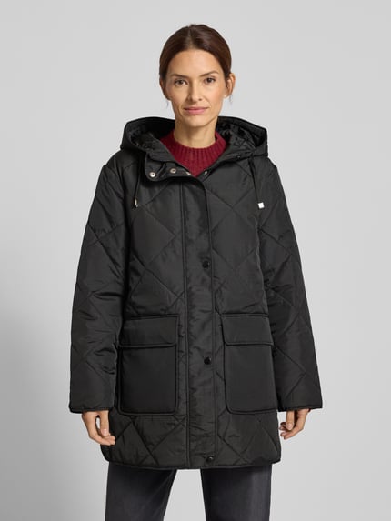 VERO MODA Verkürzter Steppmantel mit Kapuze Modell 'MILLIE TESSA' Black 4