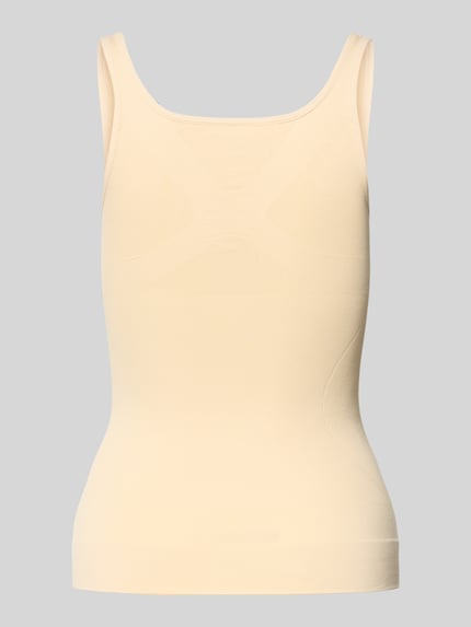 Productfoto, figurvormend tanktop met brede bandjes van MAGIC Bodyfashion, beige, stretch, aansluitend, shapewear, geïntegreerde bh.