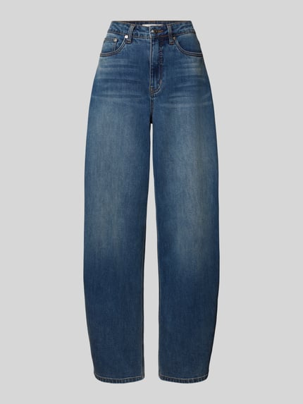 Gestuz Barrel fit jeans in used-look Jeansblauw - 2