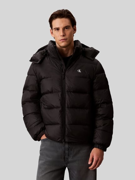Calvin Klein Jeans Regular Fit Steppjacke mit abnehmbarer Kapuze Black 3