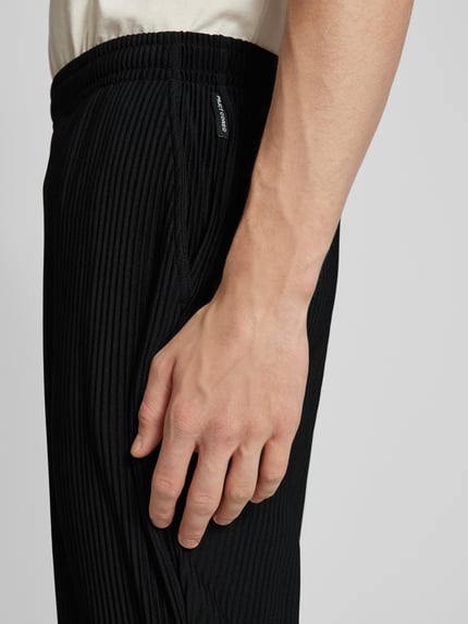 JACK & JONES Straight Leg Stoffhose mit Plisseefalten Modell 'KARL INTERLUDE' Black 3