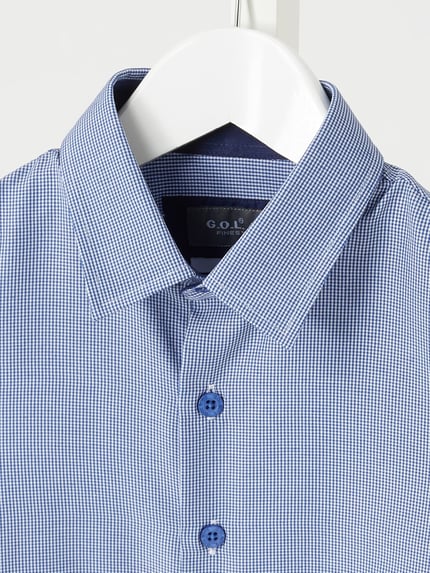 G.O.L. Koszula o kroju slim fit w kratkę vichy Niebieski 2
