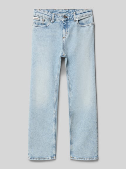 Calvin Klein Jeans Straight Fit Jeans aus Baumwoll-Mix Blau 1