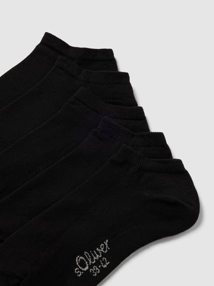 s.Oliver RED LABEL Sneakersocken mit Stretch-Anteil im 5er-Pack Black 2