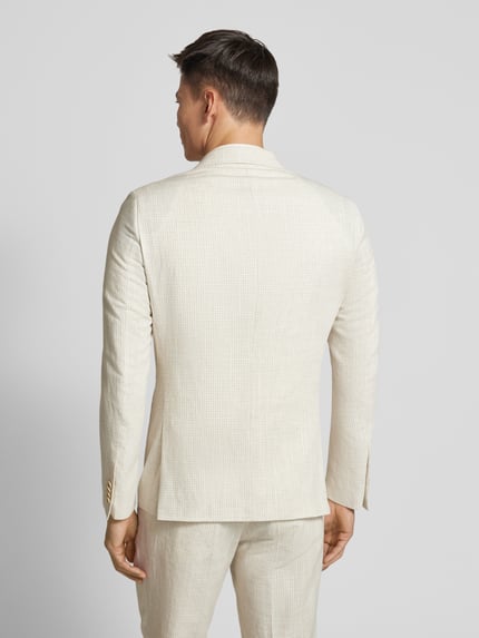 CG – CLUB of GENTS Regular Fit Sakko mit Leinen-Anteil Modell 'PHINIX' Beige 5