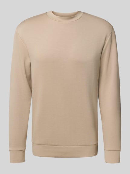 Selected Regular Fit Sweatshirt aus Viskose-Mix Modell 'EMANUEL' Beige 2
