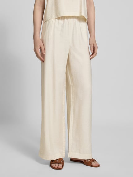 MSCH Copenhagen High Waist Stoffhose mit Leinen-Anteil Modell 'DISA' Sand 4
