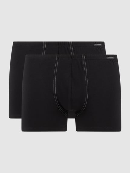 SCHIESSER Trunks mit Stretch-Anteil im 2er-Pack  Black 1