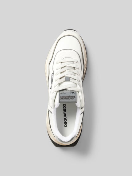 Dsquared2 Sneakersy z detalami z logo Złamany biały 4