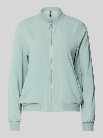 VERO MODA Regular Fit Bomberjacke mit College-Kragen Modell 'COCO' Schilf 2