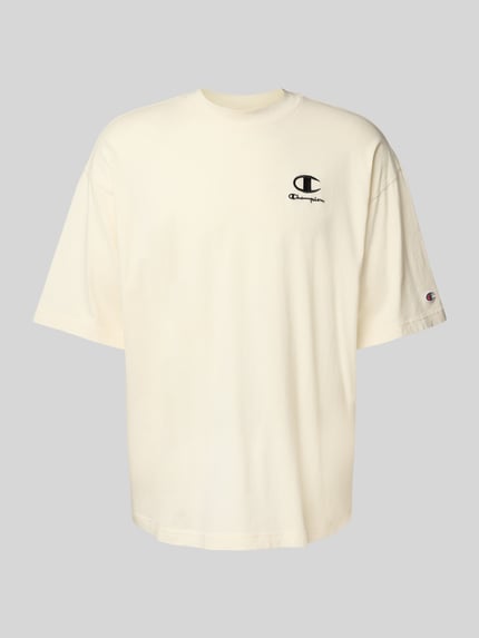 Champion T-shirt o kroju relaxed fit z wyhaftowanym logo Złamany biały 2