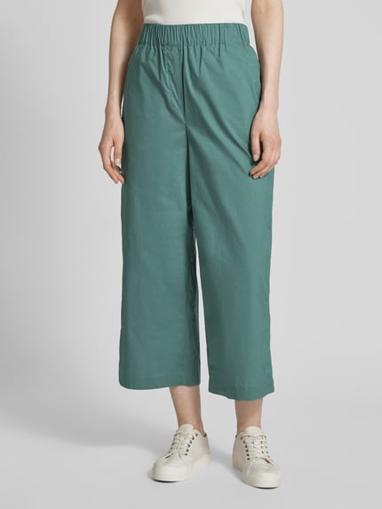 Jake*s Studio Woman Broek met verkorte pasvorm en elastische band Lagune - 4