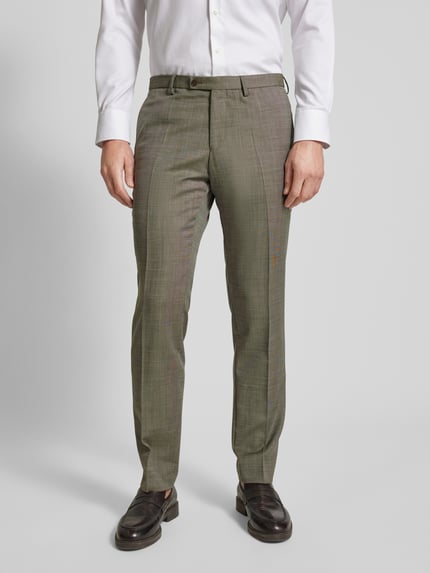 CG – CLUB of GENTS Pantalon van viscosemix, model 'Pascal' Kaki - 4