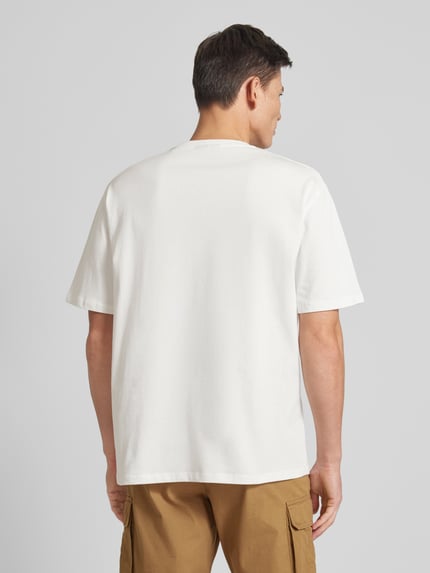 Lindbergh Oversized T-Shirt mit Label-Print Offwhite 5