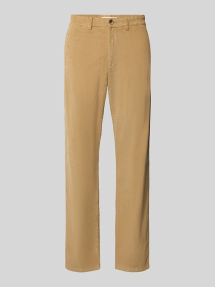 Selected Regular Fit Hose mit Bundfalte Beige 1