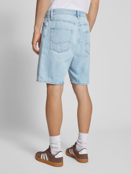 JACK & JONES Loose Fit Jeansshorts im 5-Pocket-Design Modell 'TONY' Hellblau 5