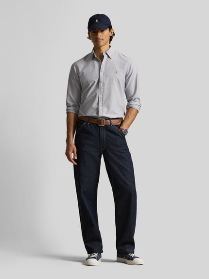 Polo Ralph Lauren Regular Fit Freizeithemd aus reiner Baumwolle Dunkelblau 1
