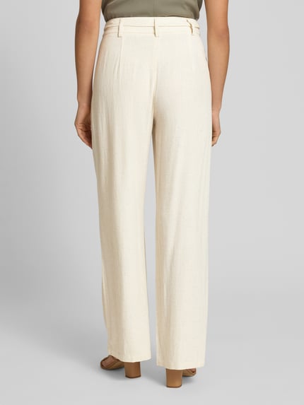 Moves Broek van een mix van viscose en linnen, model 'Andriana' Beige - 5
