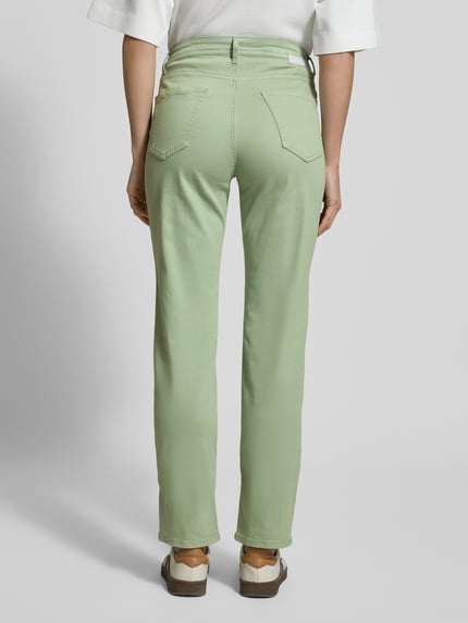 Brax Straight fit jeans in 5-pocketmodel, model 'MARY' Mintgroen - 5