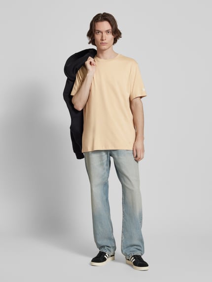 Champion T-Shirt mit Label-Stitching Beige 1