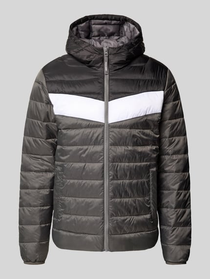JACK & JONES Steppjacke mit Reißverschluss Mittelgrau 2