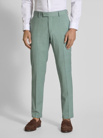 Tiger of Sweden Regular fit pantalon met wol model 'Tenuta' Mintgroen - 4