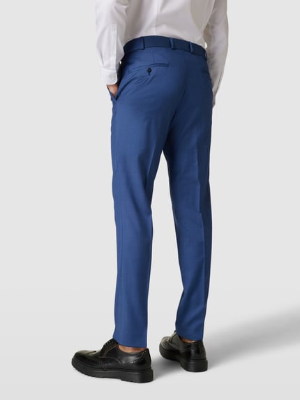 WILVORST Pantalon van zuivere scheerwol Blauw - 5