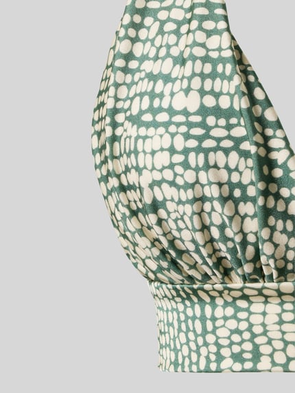 Produktfoto, Bikini-Oberteil in Triangel-Form Modell 'Cascis' von Barts im Allover-Look, Material-Mix mit Stretch-Anteil, körpernahe Passform