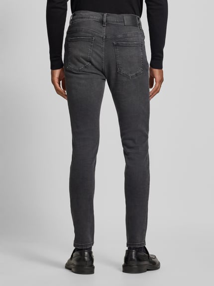 MANGO Super Skinny Fit Jeans im 5-Pocket-Design Modell 'Jude' Anthrazit 5