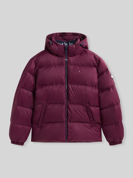 Tommy Jeans Relaxed Fit Daunenjacke mit Kapuze Bordeaux 2
