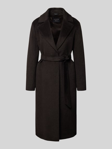 Mantel aus Woll-Mix mit Bindegürtel Shop The Look MANNEQUINE