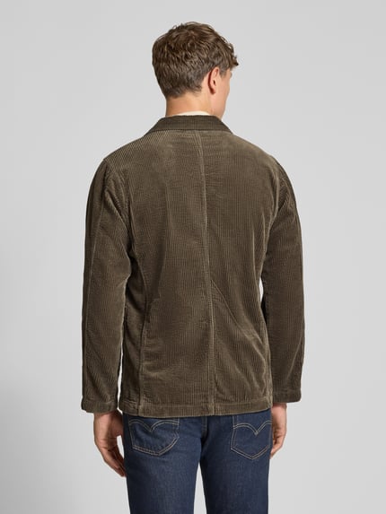 Lindbergh Regular Fit Sakko aus Cord mit Reverskragen Khaki 5