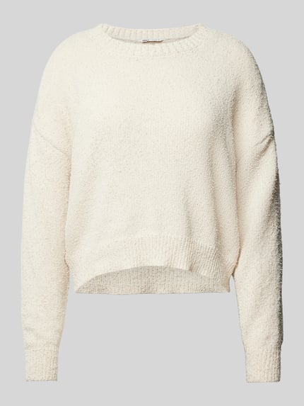 ONLY Sweter z obniżonymi ramionami model ‘TERESA’ Écru 2