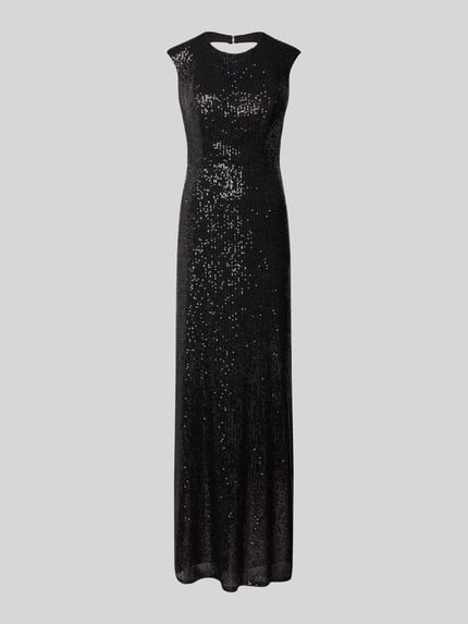 TROYDEN COLLECTION Abendkleid mit Rundhalsausschnitt Black 2