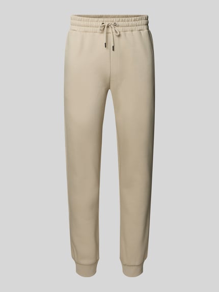 JACK & JONES Sweatpants mit elastischem Bund und Tunnelzug Modell 'GORDON' Beige 2