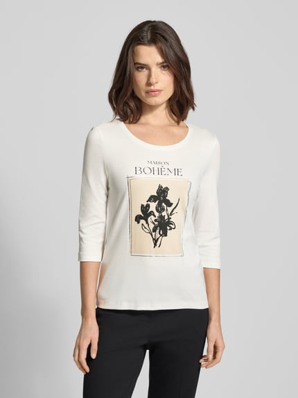 Christian Berg Woman Shirt met 3/4-mouwen Offwhite - 4