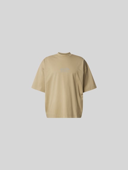 VETEMENTS Oversized t-shirt met opstaande kraag Taupe - 2