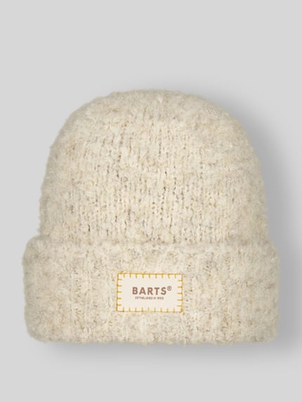 Barts Muts met wol model 'Harray' Beige gemêleerd - 1