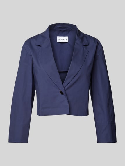 Marella Kort Blazer met Reverskraag Model 'ZOLLA' Marineblauw - 2