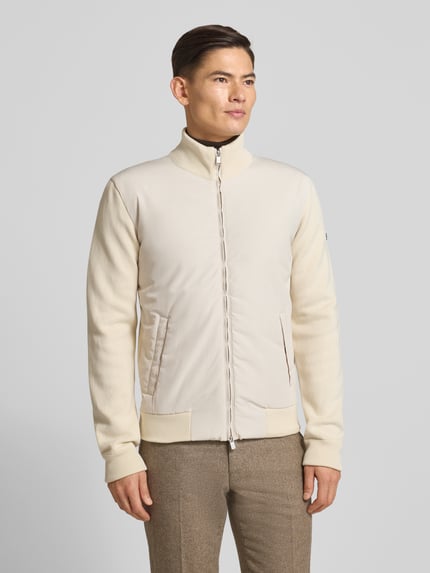 BOSS Regular Fit Strickjacke aus reiner Baumwolle Modell 'IBAIO' Offwhite 4