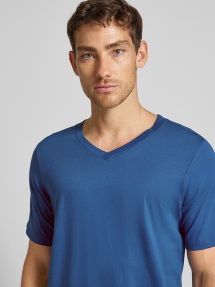 SCHIESSER T-Shirt mit V-Ausschnitt Royal 3